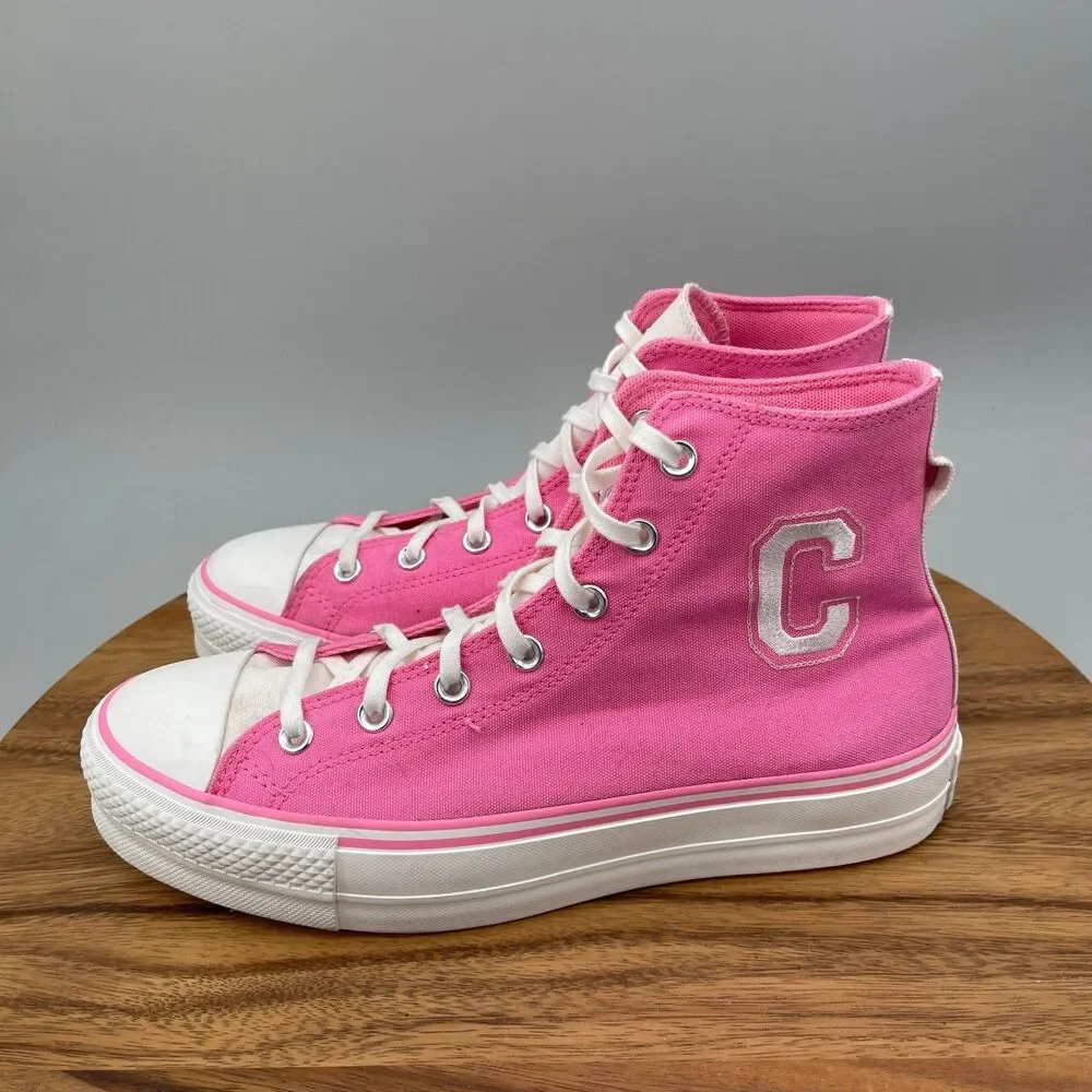 Converse Chuck Taylor All Star Lift Shoes Womens 11 Pink Platform Retro Varsity